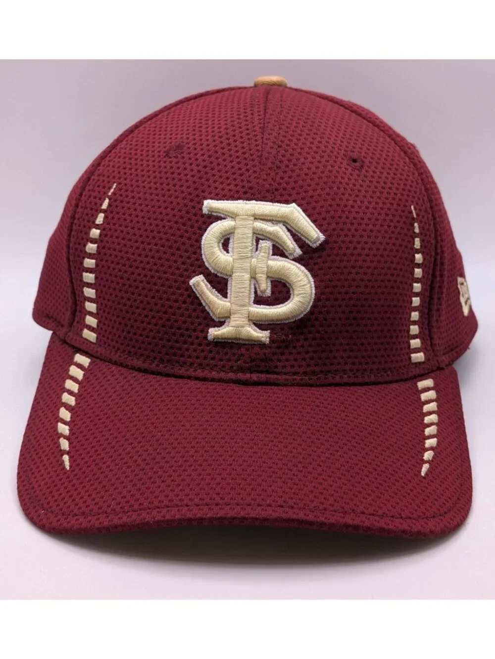 Florida State Seminoles New Era Fitted Hat Size L/XL Burgundy Stretch NCAA Cap